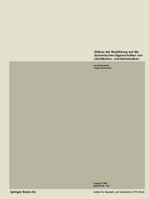cover image of Einfluss der Rissbildung auf die dynamischen Eigenschaften von Leichtbeton- und Betonbalken